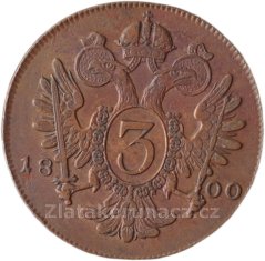 3 Krejcar 1800 C