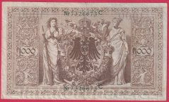 Německo - 1000 mark 21.4.1910-série C-G-zelená