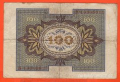 Německo - 100 Mark 1.11.1920 - série S-N