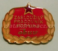 Zasloužilý pracovník podniku Obuv