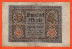 Německo - 100 Mark 1.11.1920 - série Q-F