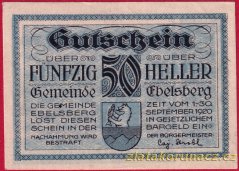 Ebelsberg - 50 haléřů - 1920