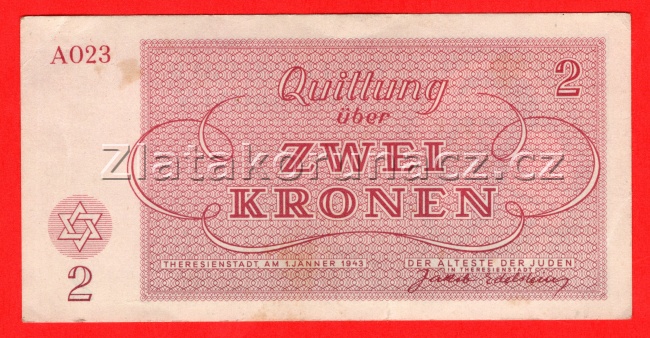 2 K - Terezínská poukázka A 023