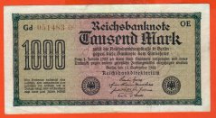Německo - 1000 mark 15.9.1922 - série Gd-OE