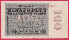 Německo - 100.000.000 mark 22.8.1923 - série 1P