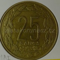 Afrika - Centrální - 25 franc 1976