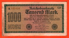 Německo - 1000 mark 15.9.1922 - série K-GB