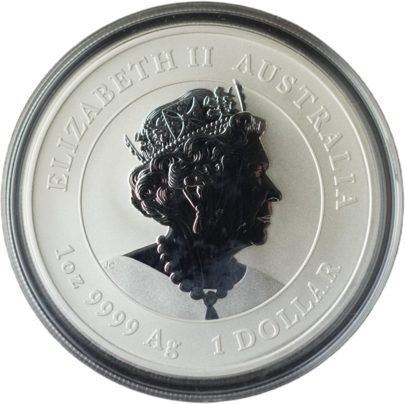 Austrálie - 1 Dollar 2023 Roka Králíká - Pozlacená