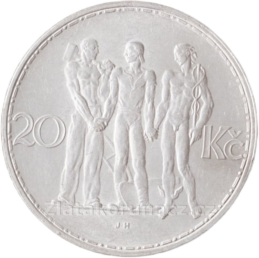 Dvacetikoruna - 20Kč 1933