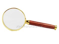 Lupa Magnifier 36 mm -  lupa s dřevěnou rukojetí