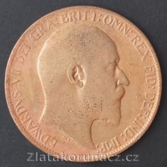 Anglie - 1/2 penny 1906