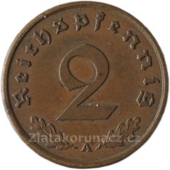 Německo - 2 Reichspfennig 1939 A