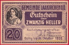 Laakirchen - 20 haléřů - 1920