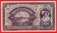 5000 Korun 1920 B Perf.