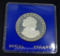 Polsko - 100 zlotych 1975 - Helena Modrzejewska
