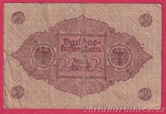 Německo - 2 mark 1.3.1920 - série 29 hnědá