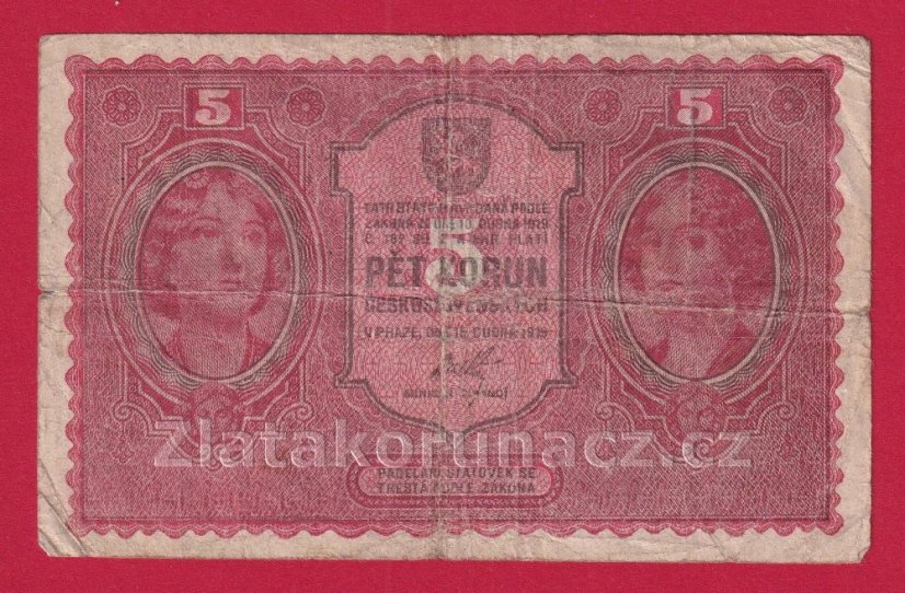 5 korun 1919 - 0134