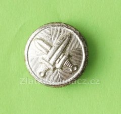 Knoflík malý - meče "stříbrný" - packy