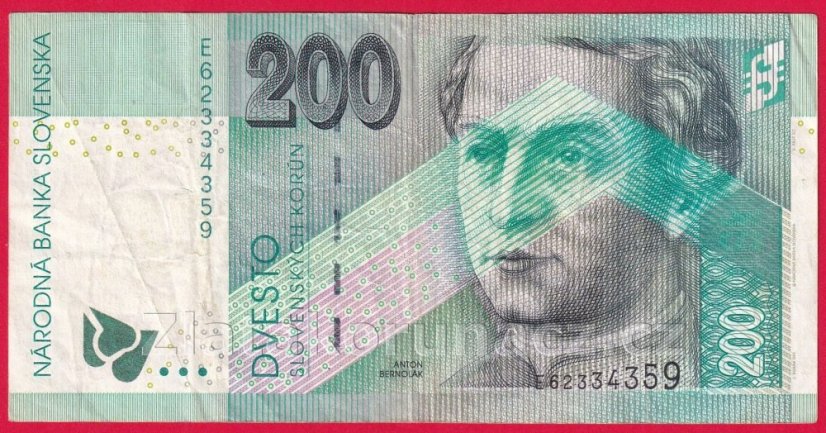 Slovenská republika - 200 korun 2002 E