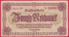 Německo - 20 Reichsmark 28.4.1945, s. AE