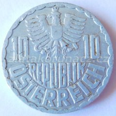 Rakousko - 10 groschen 1976