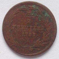 1/2 Krejcar 1781 A