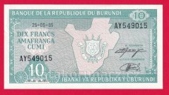 Burundi - 10 Francs 1995