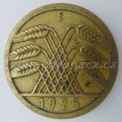 Německo - 5 Reichspfennig 1925 E