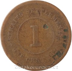 Straits Settlements - 1 cent 18??