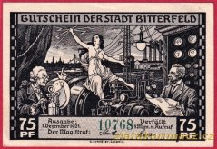 Bitterfeld - 75 pfennig - 1921