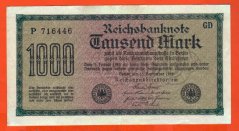 Německo - 1000 mark 15.9.1922 - série P-GD