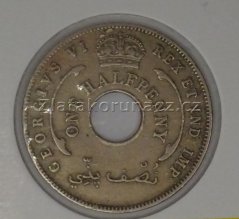 Afrika - Britská západní - 1/2 penny 1949