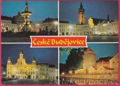 České Budějovice -noční město