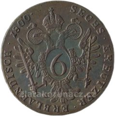 6 krejcar 1800 S