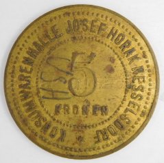 5 Kronen - Konsum Josef Horák Nesselsdorf