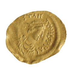 Zlatá antická mince Řím - Tiberius II. Constantinus