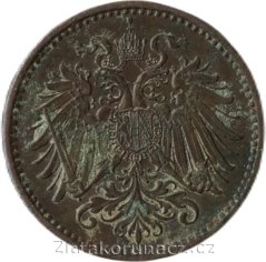 1 haléř F.J.I. 1895