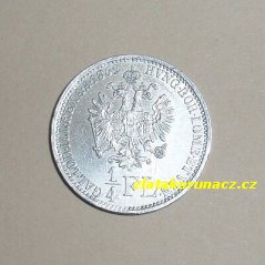 1/4 zlatník  1862 V