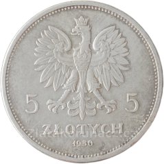 Polsko - 5 zlotych 1930