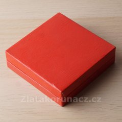 Etue na medaili - červená ø 60 mm