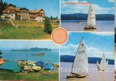 Orava - Oravská priehrada - stany, auta, plachetnice