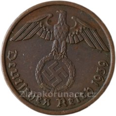 Německo - 2 Reichspfennig 1939 A