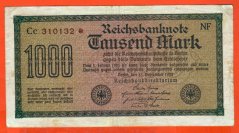 Německo - 1000 mark 15.9.1922 - série Cc-NF