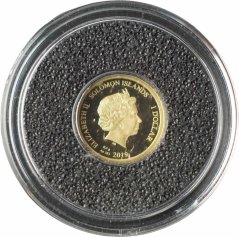 Zlatá mince - Šalamounovy ostrovy 1 Dollar 2019 - Krokodýl Mořský