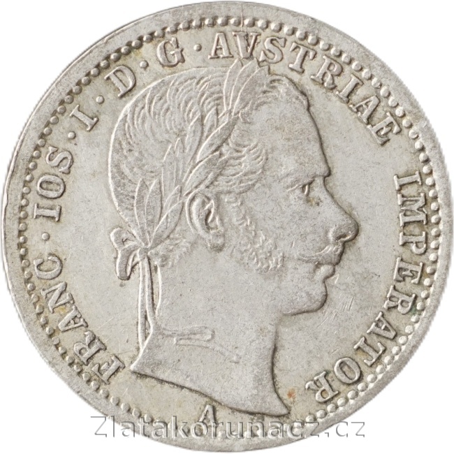 1/4 zlatník 1862 A