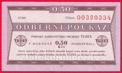 0,50 TKčs-Tuzexová poukázka 1989/I