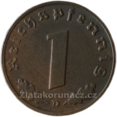 Německo - 1 Reichspfennig 1939 D