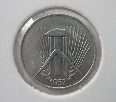 Německo (DDR) - 1 pfennig 1952E