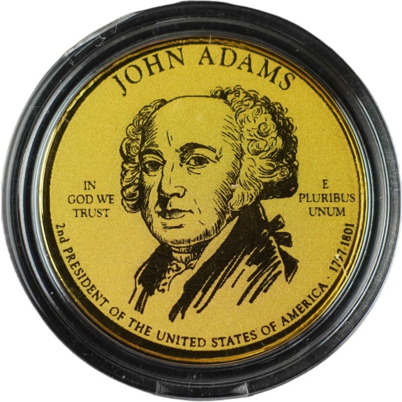 Zlatá mince Rovníková Guinea - 250 Pesetas 2022 - John Adams