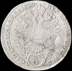 5 Krejcar-1820 A